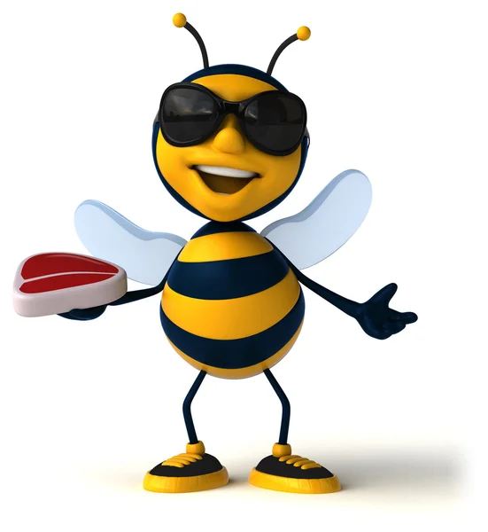 Fun cartoon bee — Stock Photo, Image