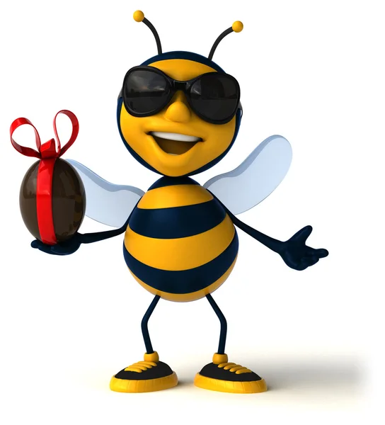 Fun cartoon bee — Stock Photo, Image