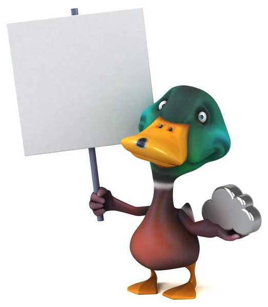 Fun cartoon Duck — Stock Photo, Image