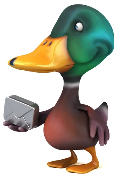 Fun cartoon Duck — Stock Photo, Image