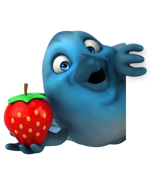 Cartoon blue bird — Stock Photo, Image