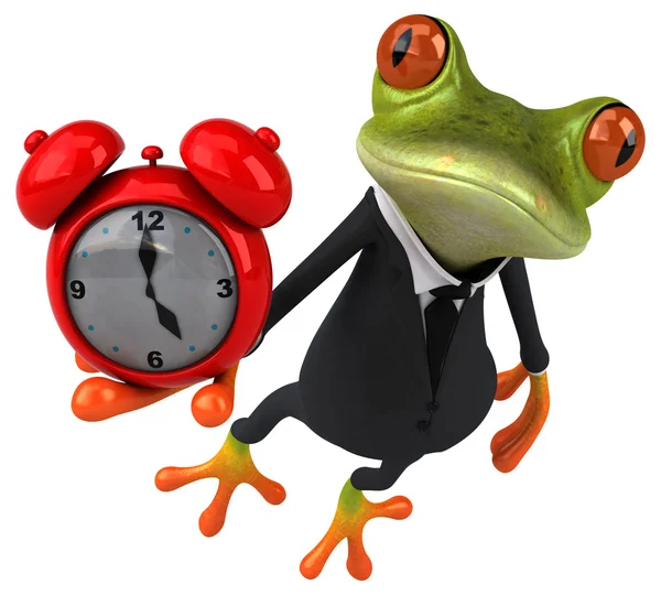 Fun cartoon frog — Stock Photo, Image