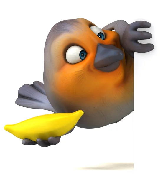 Fun cartoon bird — Stock Photo, Image