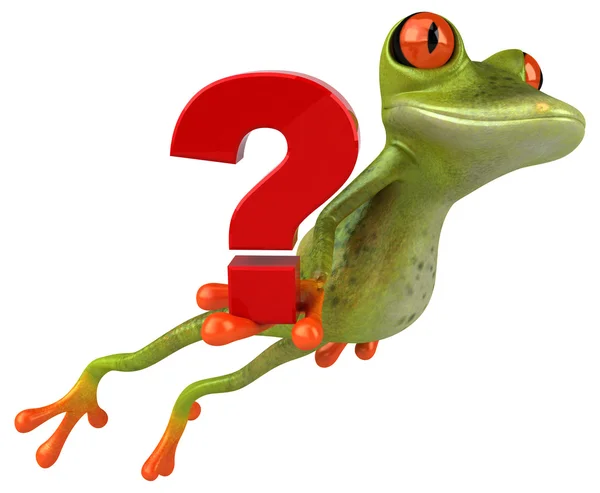 Fun cartoon frog — Stock Photo, Image