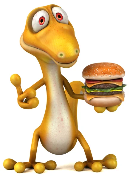 Fun cartoon lizard — Stock Photo, Image