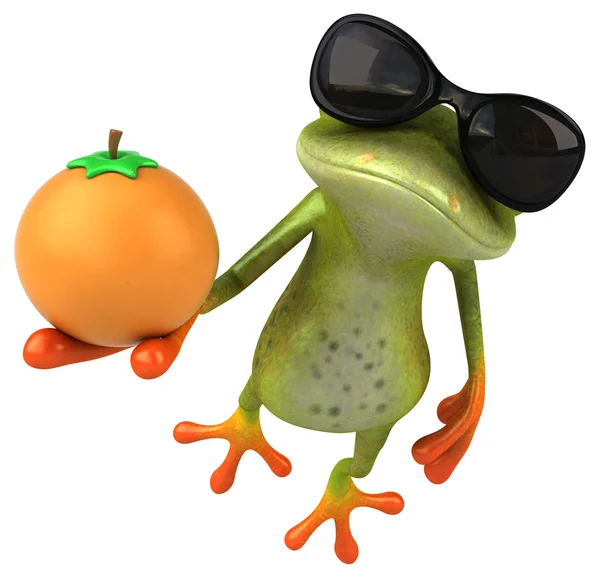 Spaß Cartoon-Frosch — Stockfoto