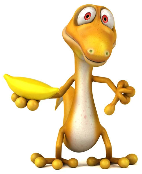 Fun cartoon lizard — Stock Photo, Image