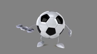 Eğlenceli çizgi film futbol topu