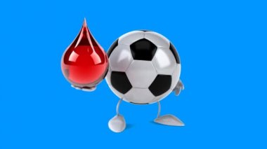 Eğlenceli çizgi film futbol topu