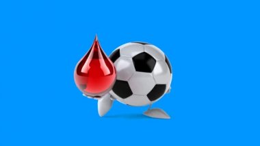 Eğlenceli çizgi film futbol topu