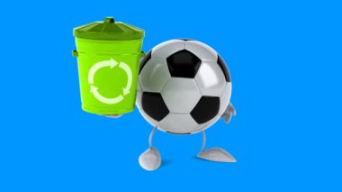 Eğlenceli çizgi film futbol topu