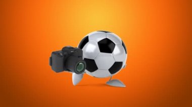 Eğlenceli çizgi film futbol topu