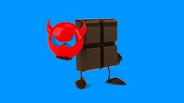 Eğlenceli karikatür çikolata bar