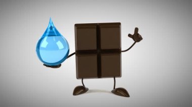 Eğlenceli karikatür çikolata bar