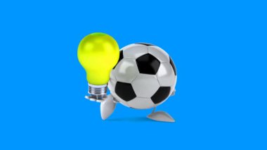 Eğlenceli çizgi film futbol topu