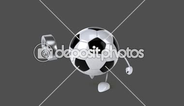Eğlenceli çizgi film futbol topu