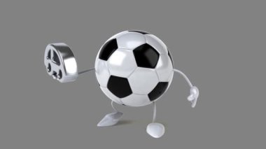 Eğlenceli çizgi film futbol topu