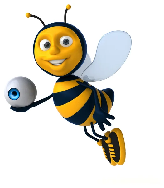 Μέλισσα εκμετάλλευση μάτι — Φωτογραφία Αρχείου