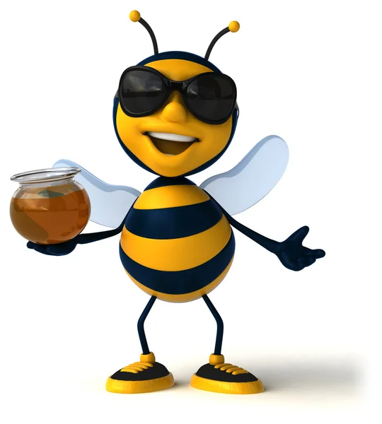 Пчела держит мед — стоковое фото