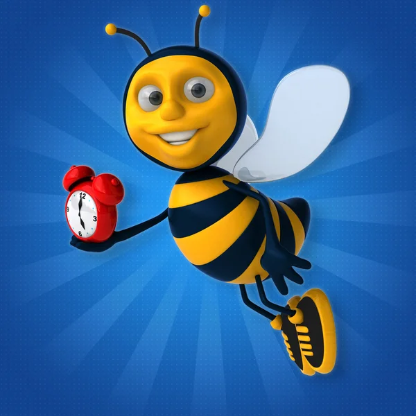 Relógio segurando abelha — Fotografia de Stock