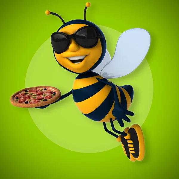 Μέλισσα εκμετάλλευση Πίτσα — Φωτογραφία Αρχείου