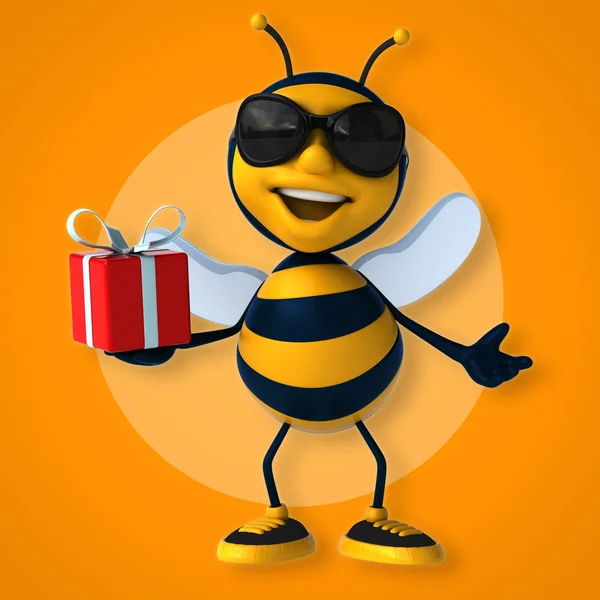 Presente de exploração abelha — Fotografia de Stock