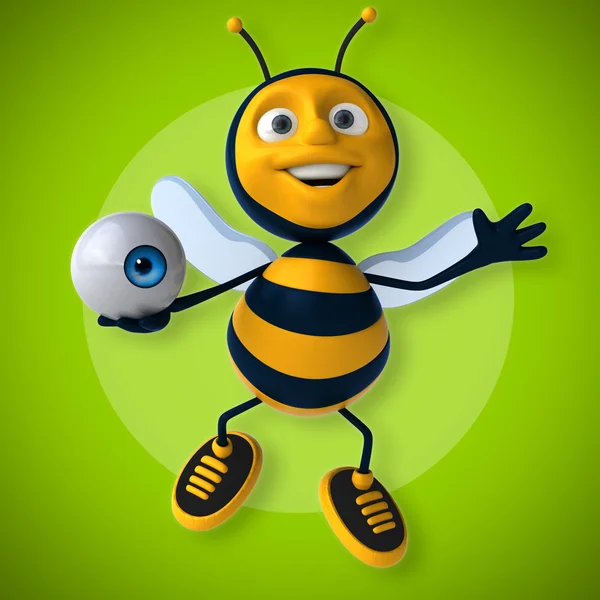 Pszczoła gospodarstwa oko — Zdjęcie stockowe