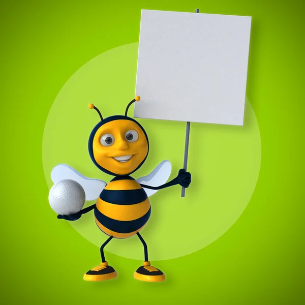 Μέλισσα εκμετάλλευση μπάλα και κάρτα — Φωτογραφία Αρχείου