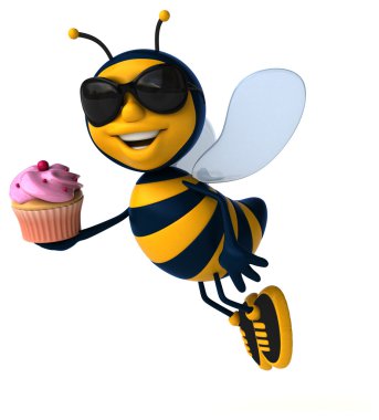Arı holding cupcake