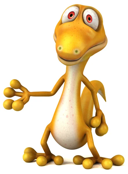 Fun yellow  lizard — Stock Photo, Image