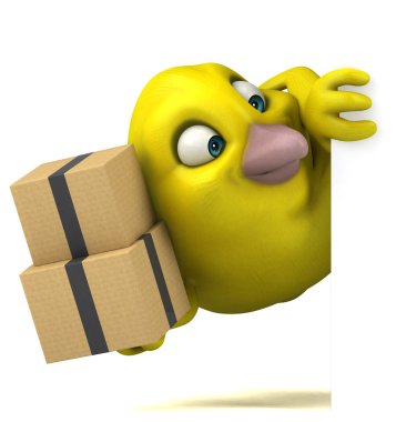 kuş holding kartı ve kutuları