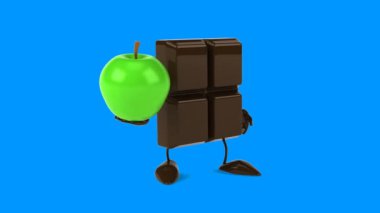 apple ile çikolata bar 