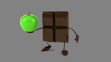 apple ile çikolata bar 