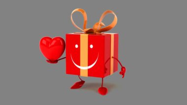 kalpli kırmızı hediye