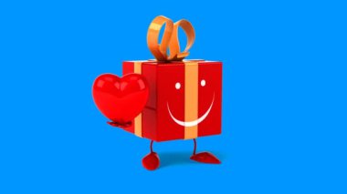 kalpli kırmızı hediye