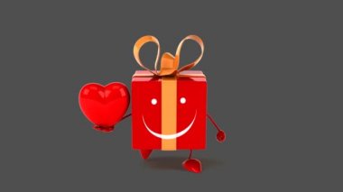 kalpli kırmızı hediye