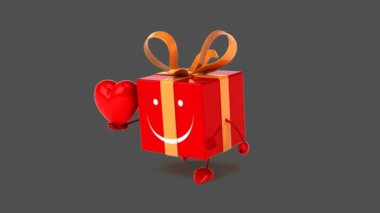 kalpli kırmızı hediye