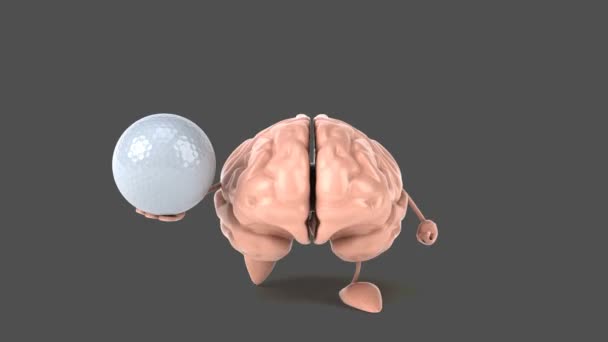 Brain holding ball — Videoclip de stoc