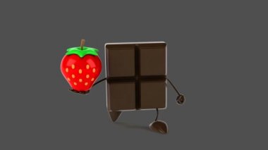 çikolata holding çilek