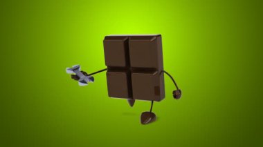  İngiliz anahtarı tutan Bar çikolata 