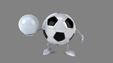 çizgi film topu golf topu ile