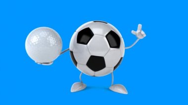 çizgi film topu golf topu ile