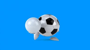 çizgi film topu golf topu ile