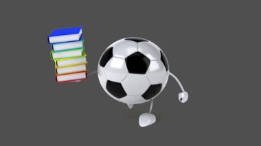 Kitaplar ile futbol topu