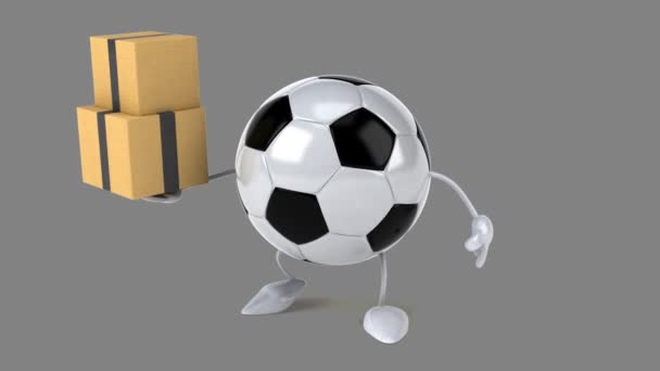 Fotbalové držení boxy — Stock video