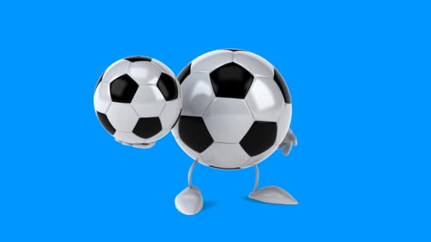 Fußball mit Ball — Stockvideo