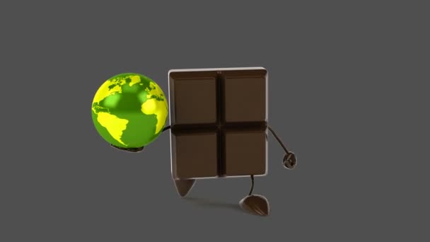 Globo de chocolate — Vídeos de Stock