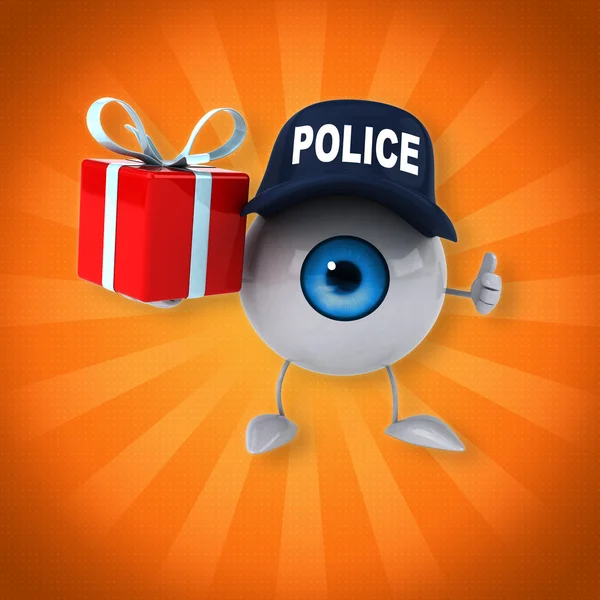 Eye holding present — Stock Photo, Image