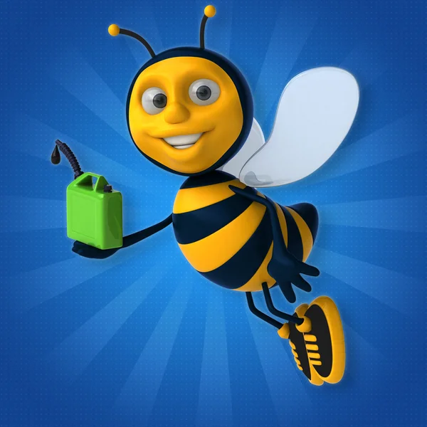 Bee holding olie — Stockfoto