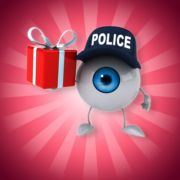 Eye holding present — Stock Photo, Image